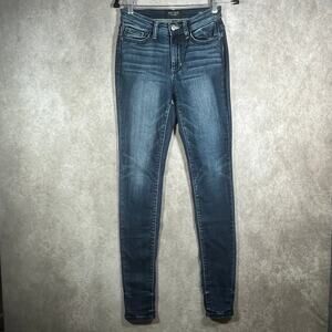 Judy Blue Skinny Fit Jeans Womens Size 3/26 Blue Dark Wash Denim Mid Rise Casual